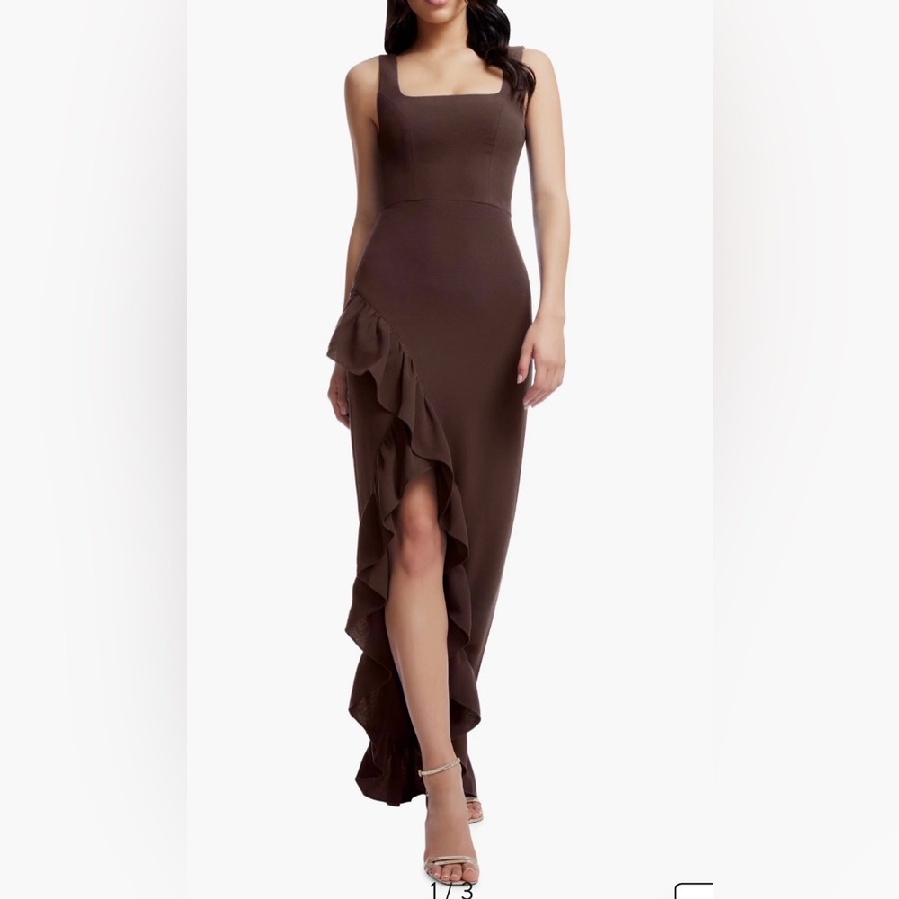 NEW Dress the Population Charlene Ruffle Gown, Size XXL